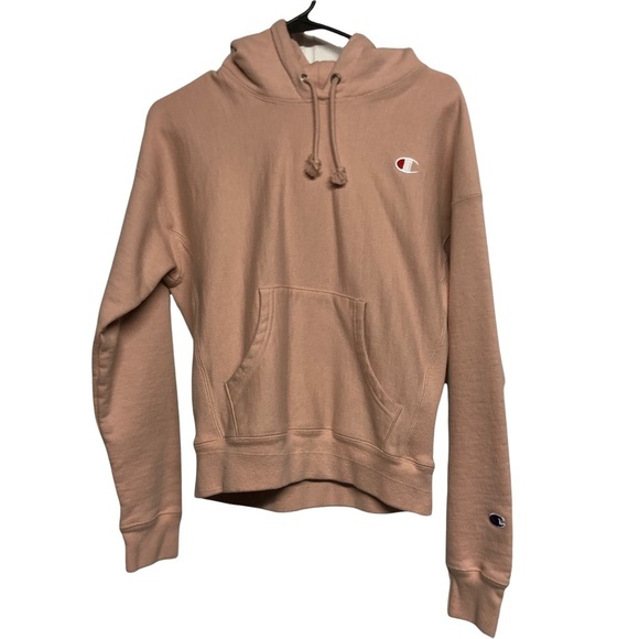 Champion Light Pink Hoodie Size Small 82%‎ Cotton 18% Polyester - Picture 1 of 5